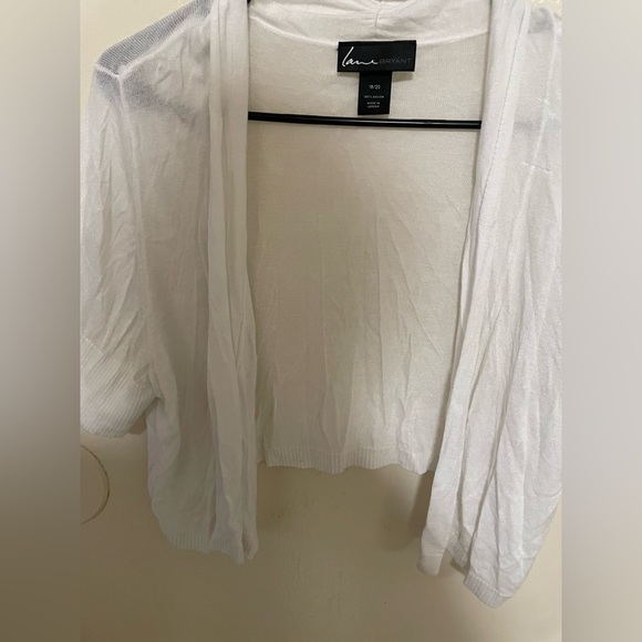 ✨Lane Bryant White Sweater Shaw Size 18/20 - Picture 4 of 7